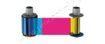 Farbband farbig YMCKK mit 2 Stück Schwarze Einheit HDP5000 500 Karte
